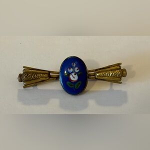 Antique Victorian bar brooch, late 19th century (c. 1880s–1890s)